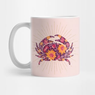 Floral crab Mug